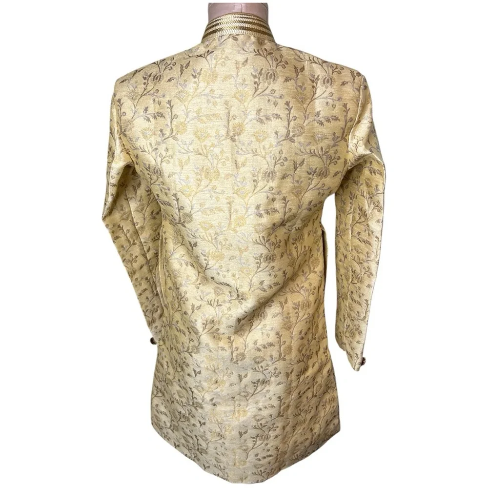 Indian Mens Wedding Bollywood Party Designer Traditional Indo Western, S… - Picture 8 of 12